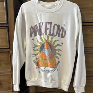 Pink Floyd Graphic White Sweater